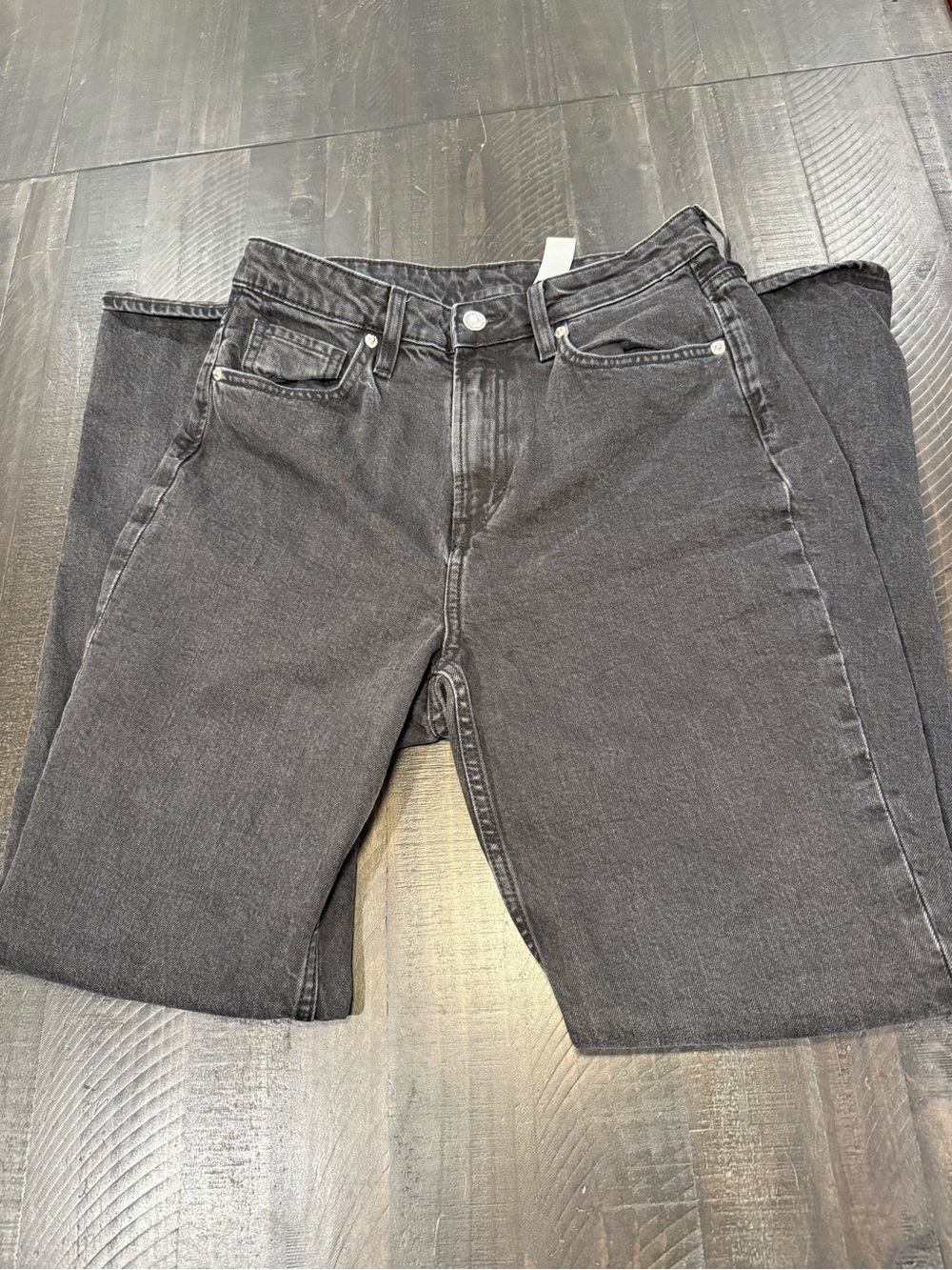 Coupe High-Rise Black Wash Slim Straight-Leg Jeans